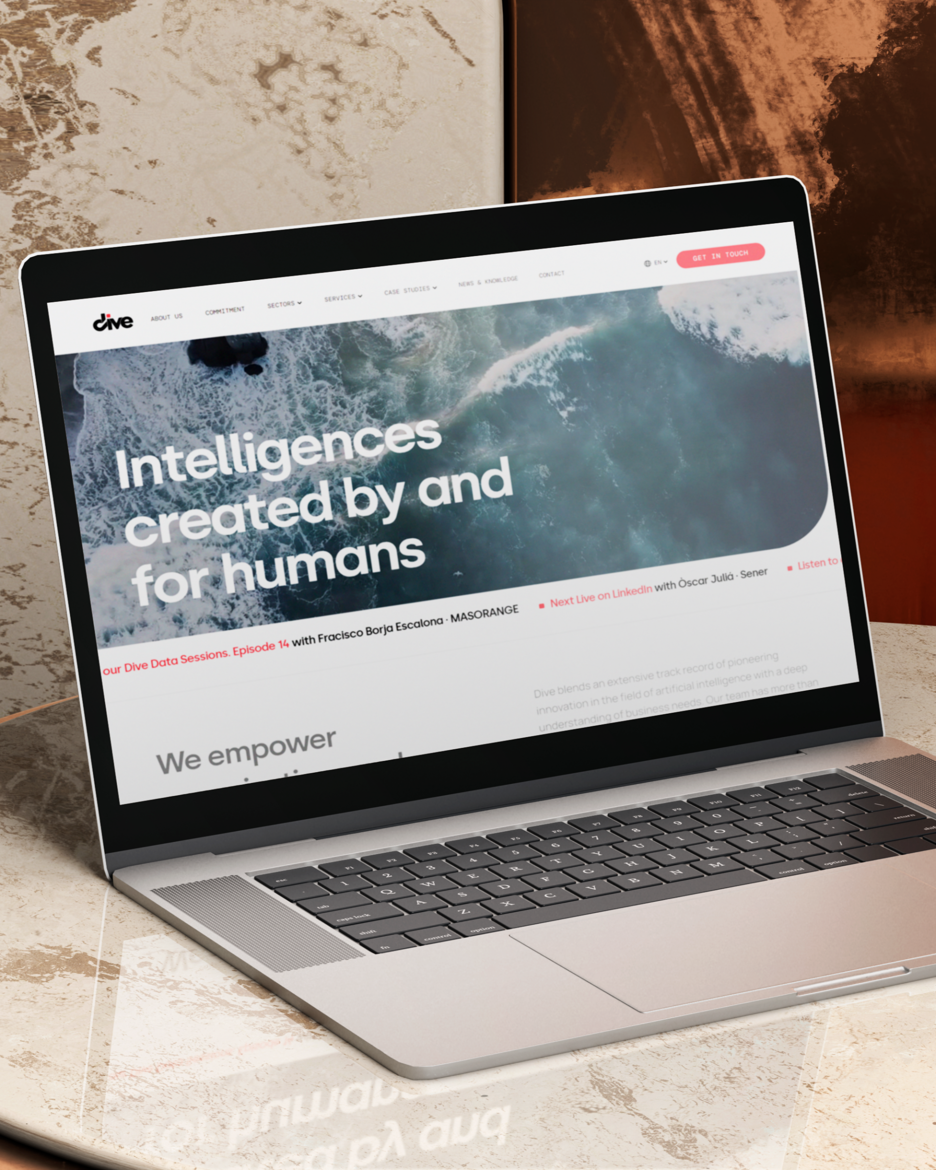 Imagen principal de proyecto de Redefiniendo la presencia digital de Dive con un enfoque humano y sostenible