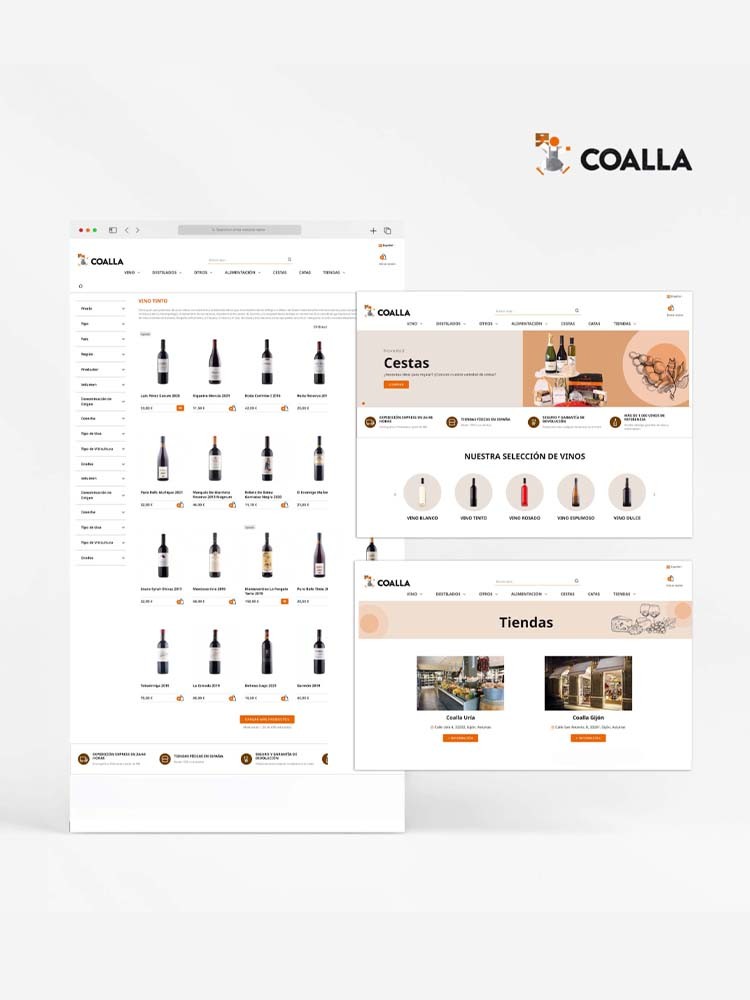 Imagen principal de proyecto de Rediseño UX/UI y arquitectura SEO eCommerce Coalla
