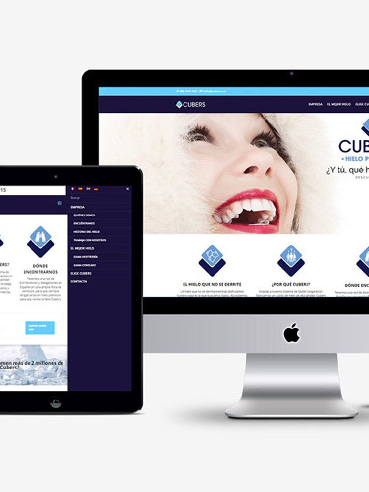 Imagen principal de proyecto de Diseño y Desarrollo Web WP Cubers