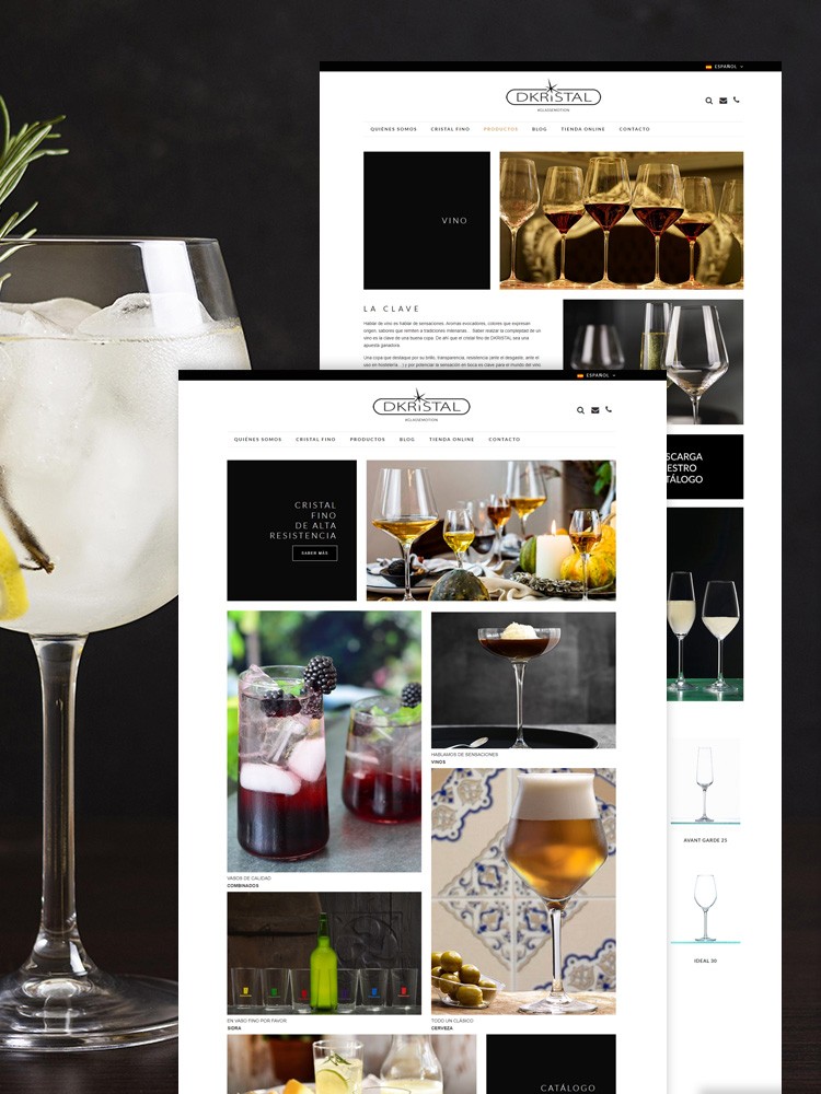 Imagen principal de proyecto de Diseño y Desarrollo Web WP Dkristal