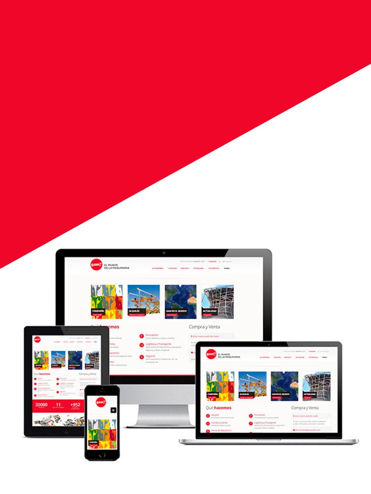 Imagen principal de proyecto de Diseño y Desarrollo Web a medida GAM Rentals