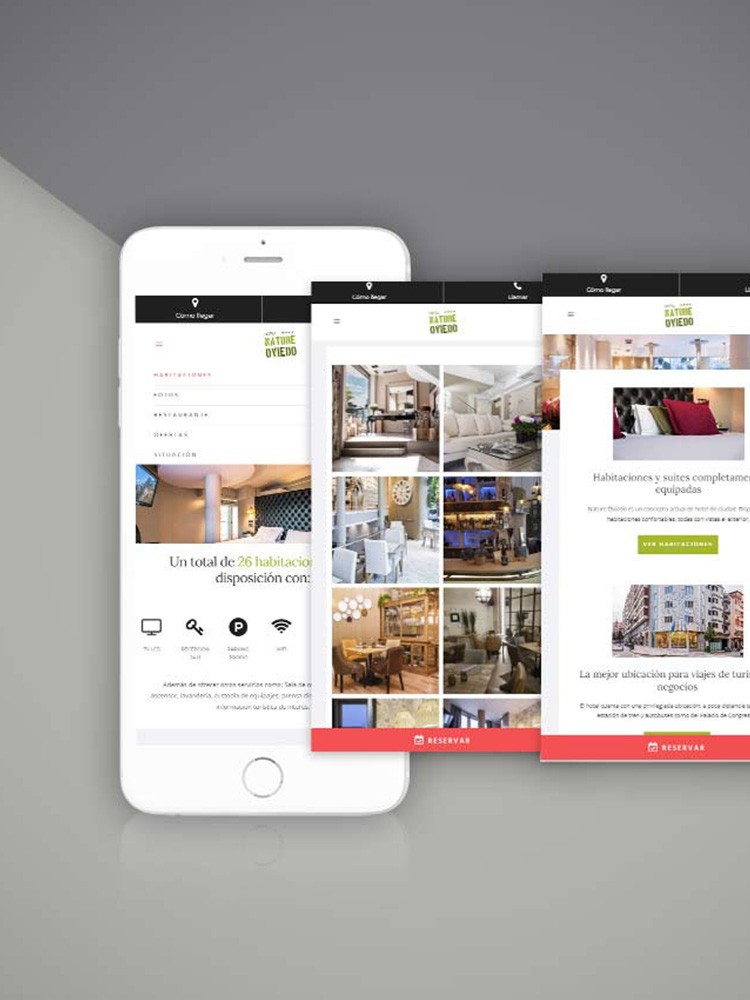 Imagen principal de proyecto de Diseño y Desarrollo Web WP Hotel Nature Oviedo