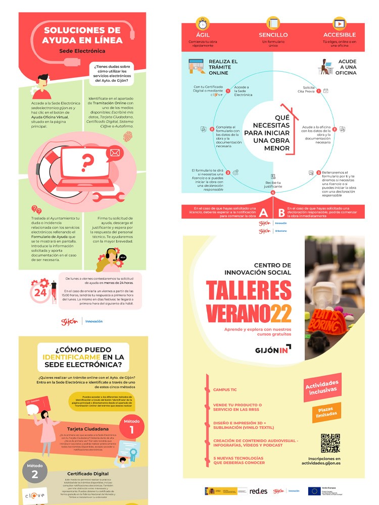 Imagen principal de proyecto de Creación de infografías para el Ayuntamiento de Gijón