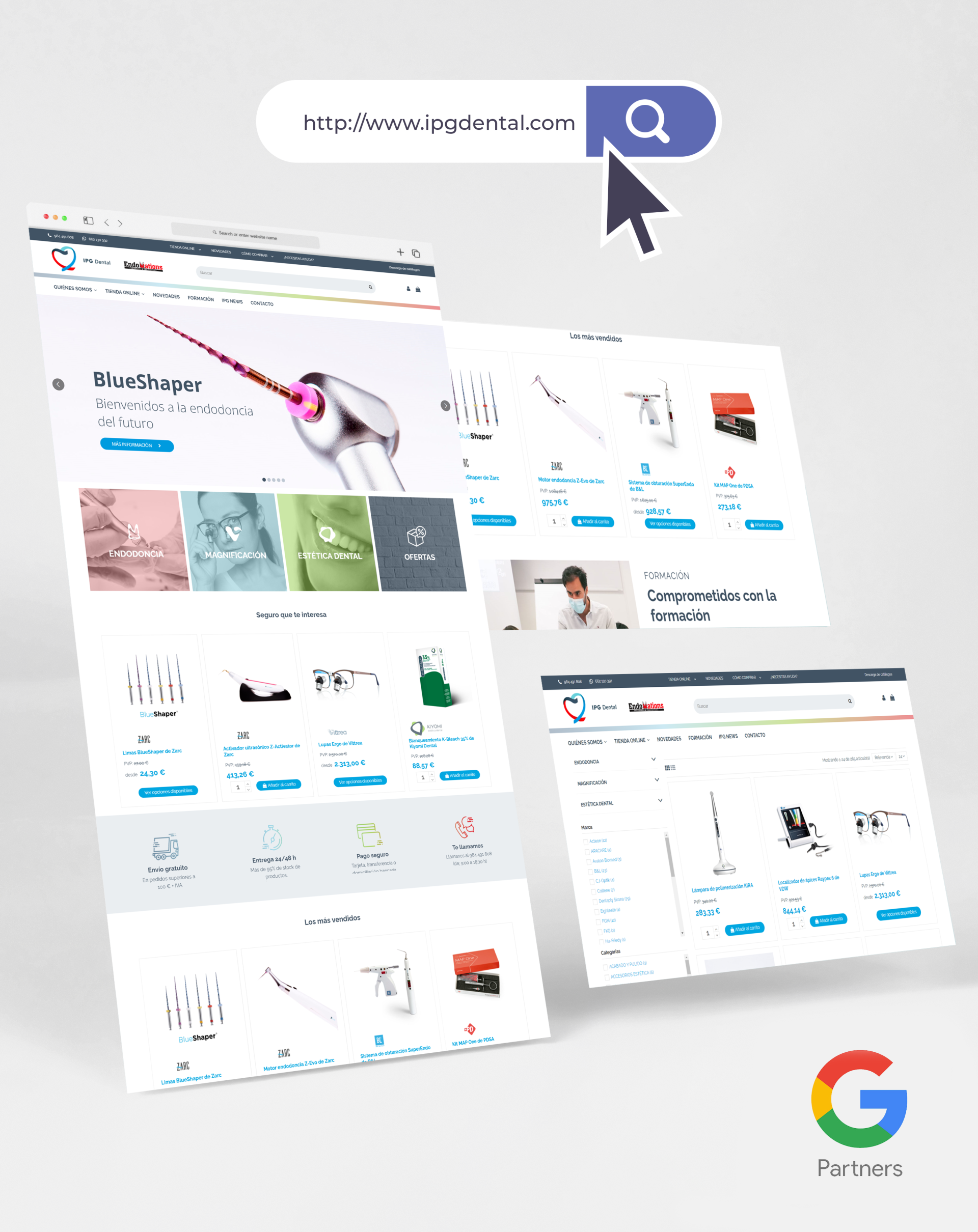 Imagen principal de proyecto de Gestión de Google Ads IPG Dental