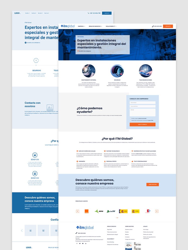 Imagen principal de proyecto de Desarrollo Wordpress ITM Global