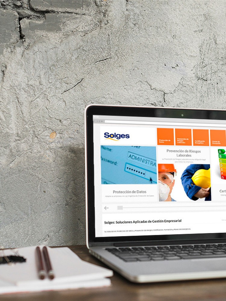 Imagen principal de proyecto de Diseño y Desarrollo Web WP Solges