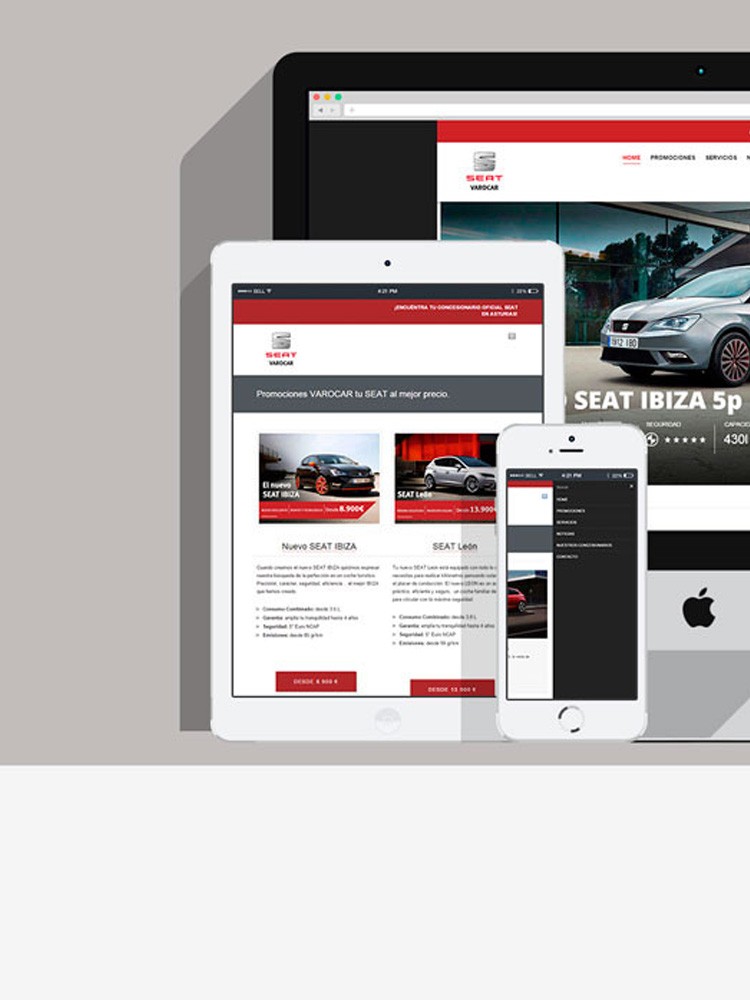 Imagen principal de proyecto de Diseño y Desarrollo Web WP Varocar